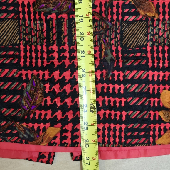 VTG 80's s ANNE CRIMMINS FOR UMI COLLECTIONS 100% SILK FLORAL SKIRT BLAZER 16 - Picture 7 of 16